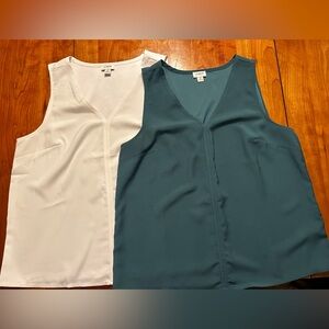 J. Crew Women's Sleeveless Blouses with black cardigan